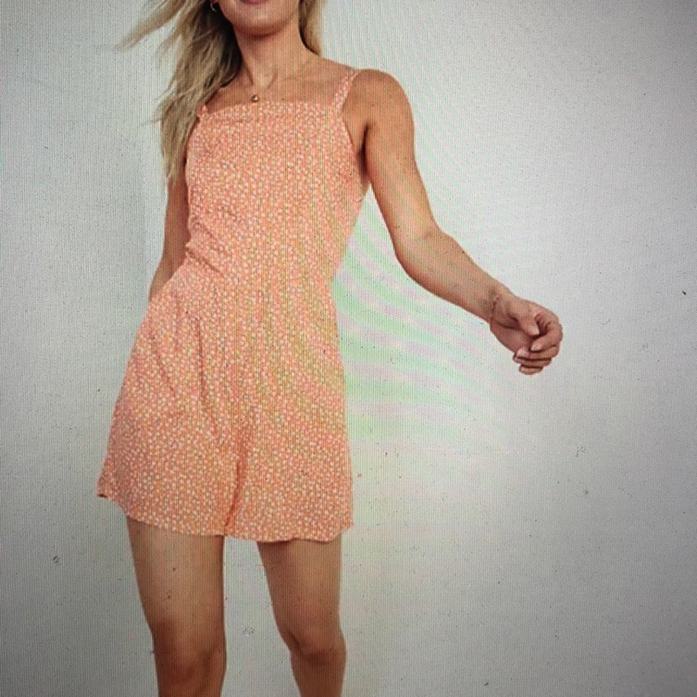 Peach romper